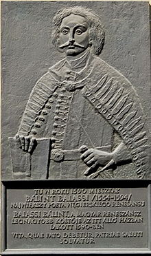 Tablica pamiątkowa Balint Balassi Kraków.jpg